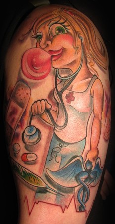 Looking for unique  Tattoos? Baltimore Nurse Tattoo